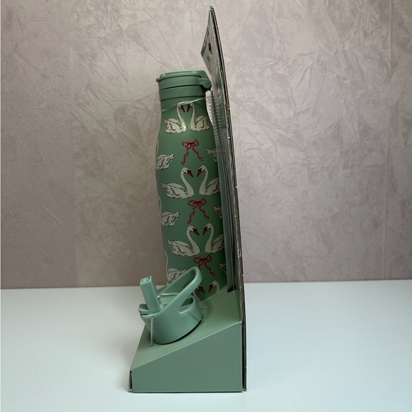 Hydrapeak Allure 25 Insulated Bottle - Green with Swan Design - Picture 3 of 6